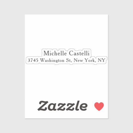 Unieke, klassieke Eenvoudige professionele Sticker (Vel)