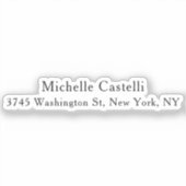 Unieke, klassieke Eenvoudige professionele Sticker (Voorkant)