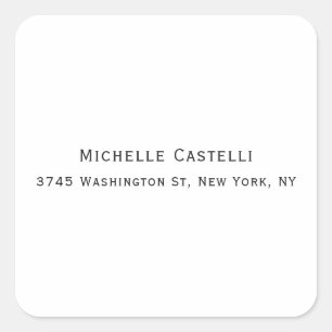 Unieke, klassieke Eenvoudige professionele Vierkante Sticker
