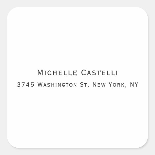 Unieke, klassieke Eenvoudige professionele Vierkante Sticker (Voorkant)