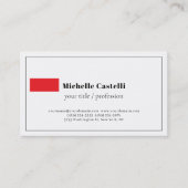 Unieke, klassieke Eenvoudige professionele Visitekaartje (Voorkant)