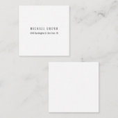 Unieke Klassieke Elegante Plain Minimalist Informatiekaartje (Voorkant / Achterkant)