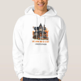 Unieke  klassieker Halloween spookhuis Hoodie