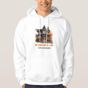 Unieke  klassieker Halloween spookhuis Hoodie