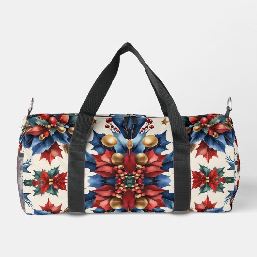 Unieke kleine kerst Duffel tas (Achterkant)