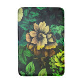 Unieke kleuren  bloemenprint badmat (Voorkant Verticaal)