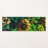 Unieke kleuren bloemenprint yogamat (Voorkant (horizontaal))