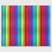 Unieke kleurloze naadloze regenboog gestript cadeaupapier (Vlak)