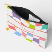 Unieke Kleurrijk Abstract Patroon Monogram Etui (Open)
