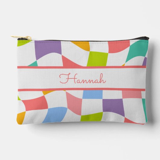 Unieke Kleurrijk Abstract Patroon Monogram Etui (Voorkant)