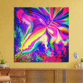 Unieke Kleurrijke Abstracte Marmeren Vloeibare Wan Canvas Afdruk (Insitu (Woonkamer))