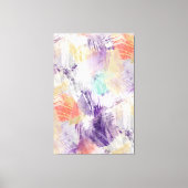 Unieke, kleurrijke Abstracte penseelkunst Canvas Afdruk (Voorkant)