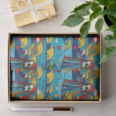 Unieke Kleurrijke Alien eten Taco's Tissuepapier (Geschenk)