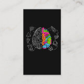 Unieke kleurrijke grafische vormende kunst visitekaartje (Voorkant)
