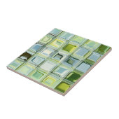 Unieke kleurrijke keramische tegel tegeltje (Zijkant)