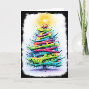 Unieke Kleurrijke Kerstkaarten Feestdagen Kaart