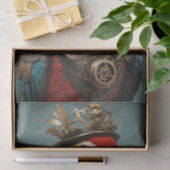 Unieke kleurrijke Steampunk Parrot Tissuepapier (Geschenk)