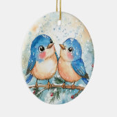 Unieke kleurrijke stijlen, Kerstmis Keramisch Ornament (Rechts)