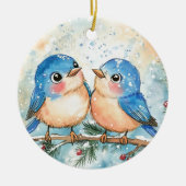 Unieke kleurrijke stijlen, Kerstmis Keramisch Ornament (Voorkant)