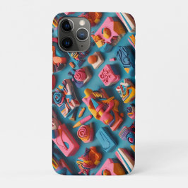 Unieke & Kleurrijke Vorm Erasers Patroon Ontwerp Case-Mate iPhone Case