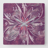 Unieke klok in bloemenstijl (Voorkant)