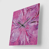 Unieke klok in bloemenstijl (Hoek)