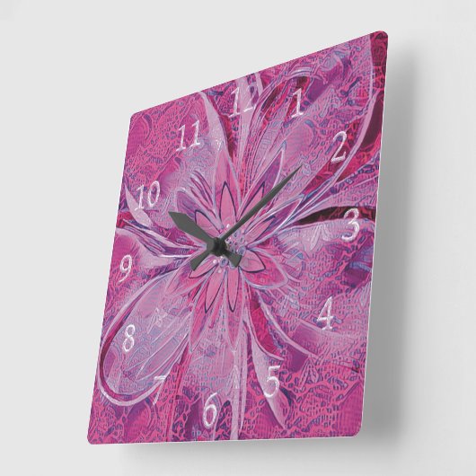 Unieke klok in bloemenstijl (Hoek)