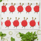 Unieke Knitter Knitter Knitting Kitchen Towel Theedoek (Gevouwen)