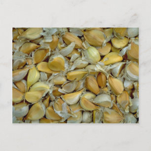 Unieke knoflook briefkaart