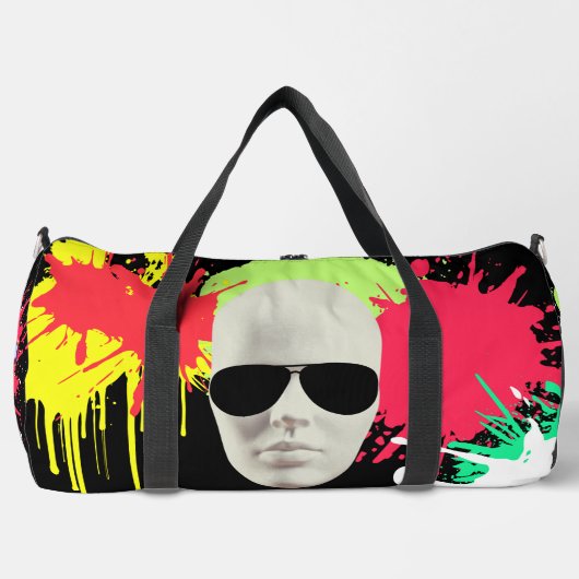 Unieke koele illustratie in stedelijke stijl Spray Plunjezak (Voorkant)