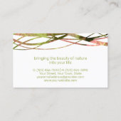 Unieke koele Leaf Natuur Design Landscape Designer Visitekaartje (Achterkant)