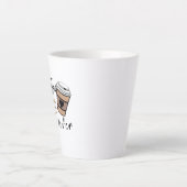 Unieke koffie-cadeau, beter latent dan nooit grapp latte mok (Voorkant)