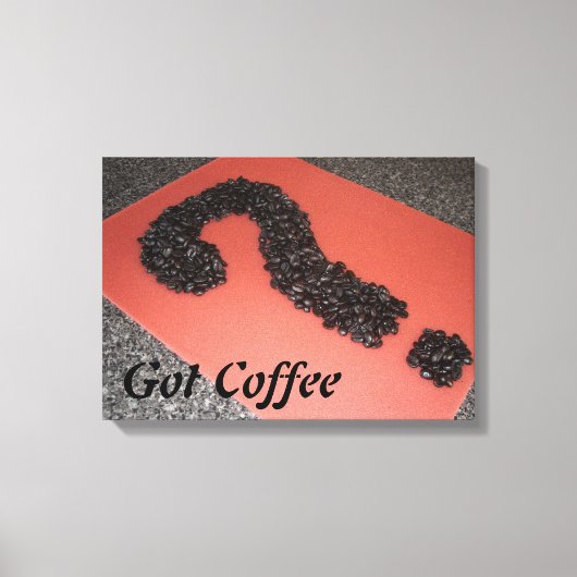 Unieke koffieboon kunst canvas afdruk (Voorkant)