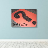 Unieke koffieboon kunst canvas afdruk (Insitu (Houten vloer))