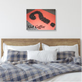 Unieke koffieboon kunst canvas afdruk (Insitu (Slaapkamer))