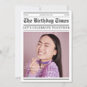 Unieke krant 18e verjaardag foto kaart (Voorkant)