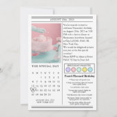 Unieke krant 18e verjaardag foto kaart (Achterkant)