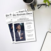 Unieke krant foto afstuderen kaart