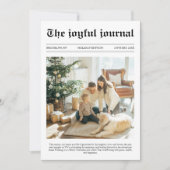 Unieke krant Kerstmis Wat een jaar Foto Feestdagenkaart (Voorkant)