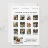 Unieke krant Kerstmis Wat een jaar Foto Feestdagenkaart (Achterkant)