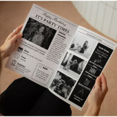 Unieke Krant Verjaardagsprogramma Infographic