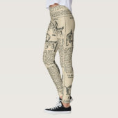 Unieke  krantenkoppen leggings (Links)