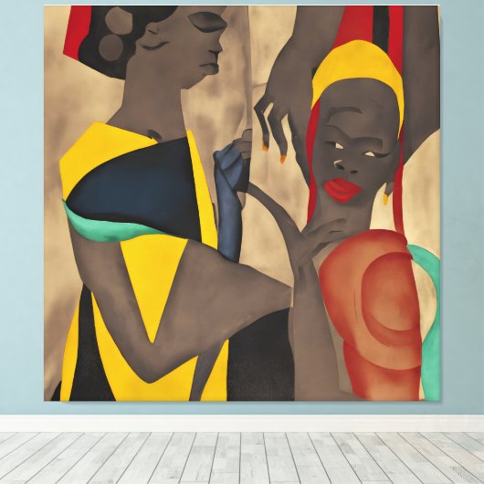 unieke kunst canvas afdruk (Insitu (Houten vloer))