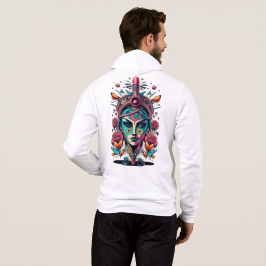 Unieke kunst hoodie (Achterkant volledig)
