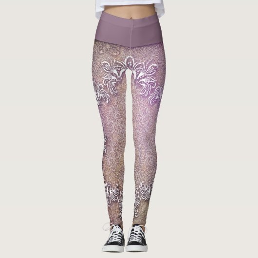 Unieke kunst leggings (Voorkant)