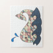 Unieke kunst Puzzle-Geometric Whale Legpuzzel (Verticaal)