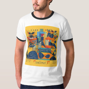 Unieke kunst t-shirt