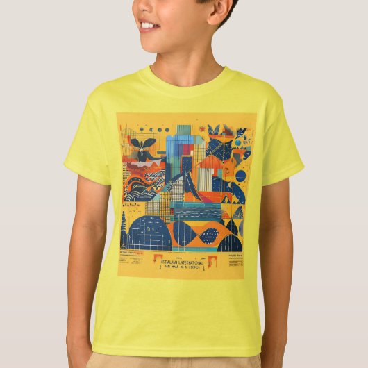 Unieke kunst t-shirt (Voorkant)