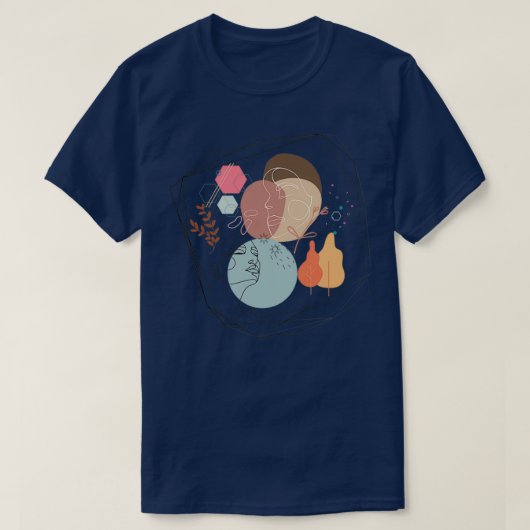 Unieke kunstcombinatie t-shirt (Design voorkant)