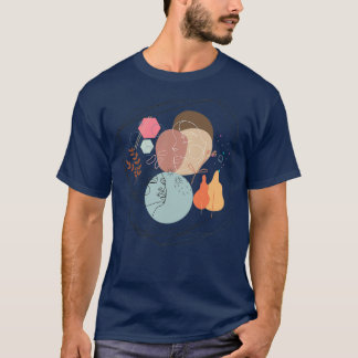 Unieke kunstcombinatie t-shirt